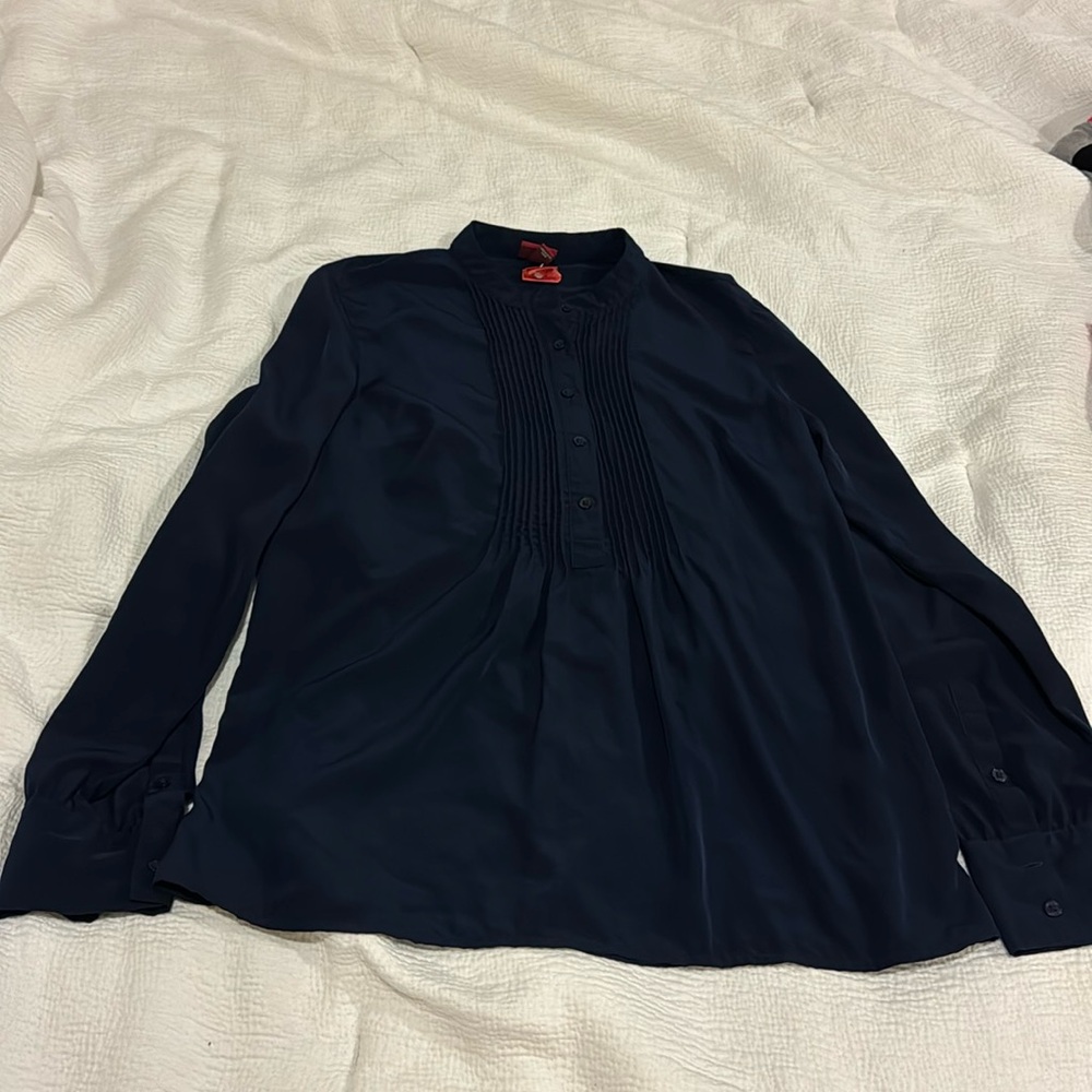 Merona Women’s Medium Navy Blue Blouse